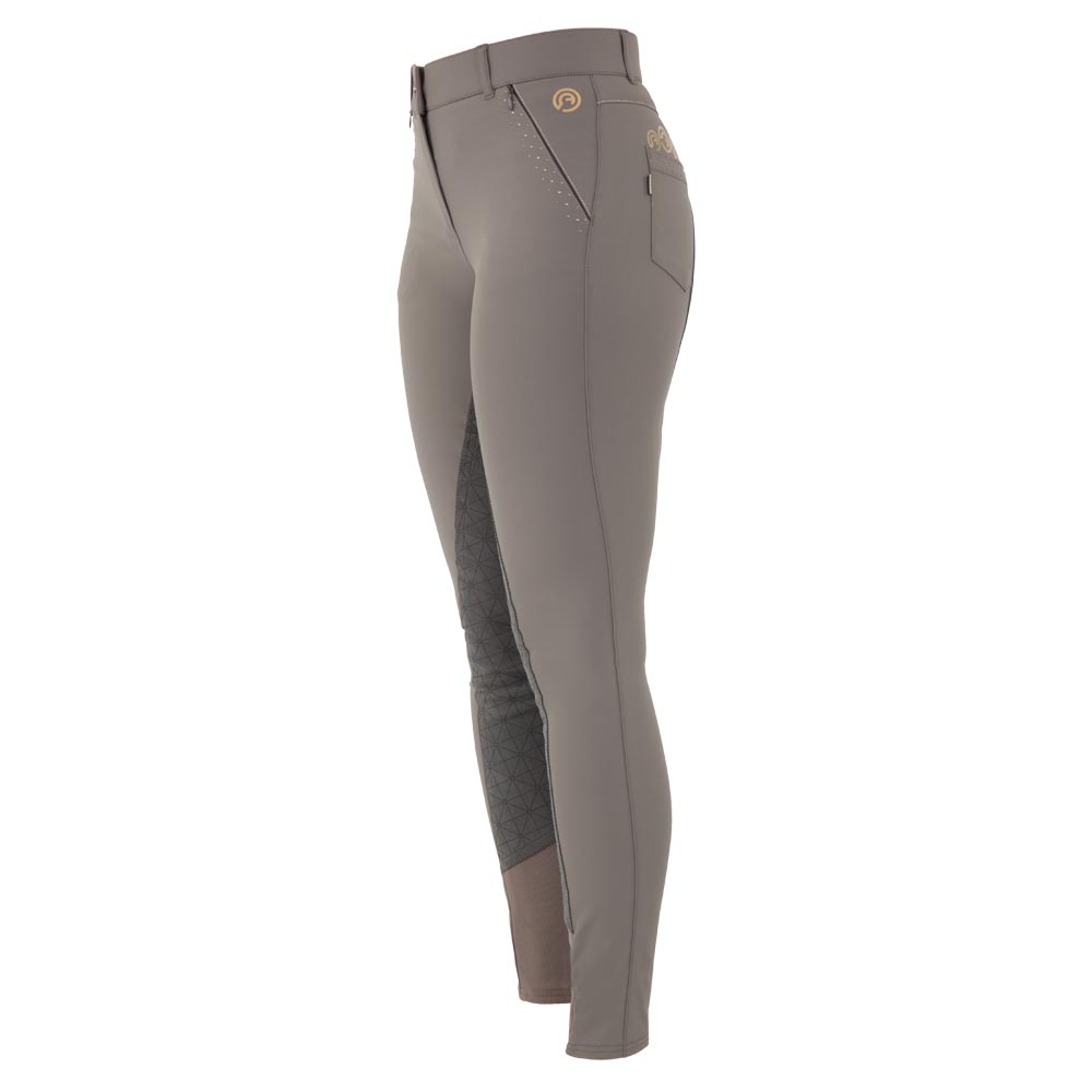 Grey full-grip riding breeches for girls - Anky