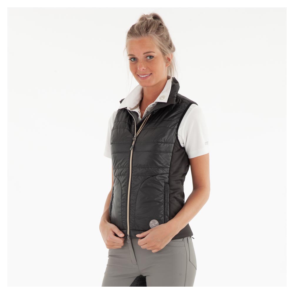 Chaleco ligero acolchado gris muy oscuro/negro (charcoal) para mujer - ANKY
