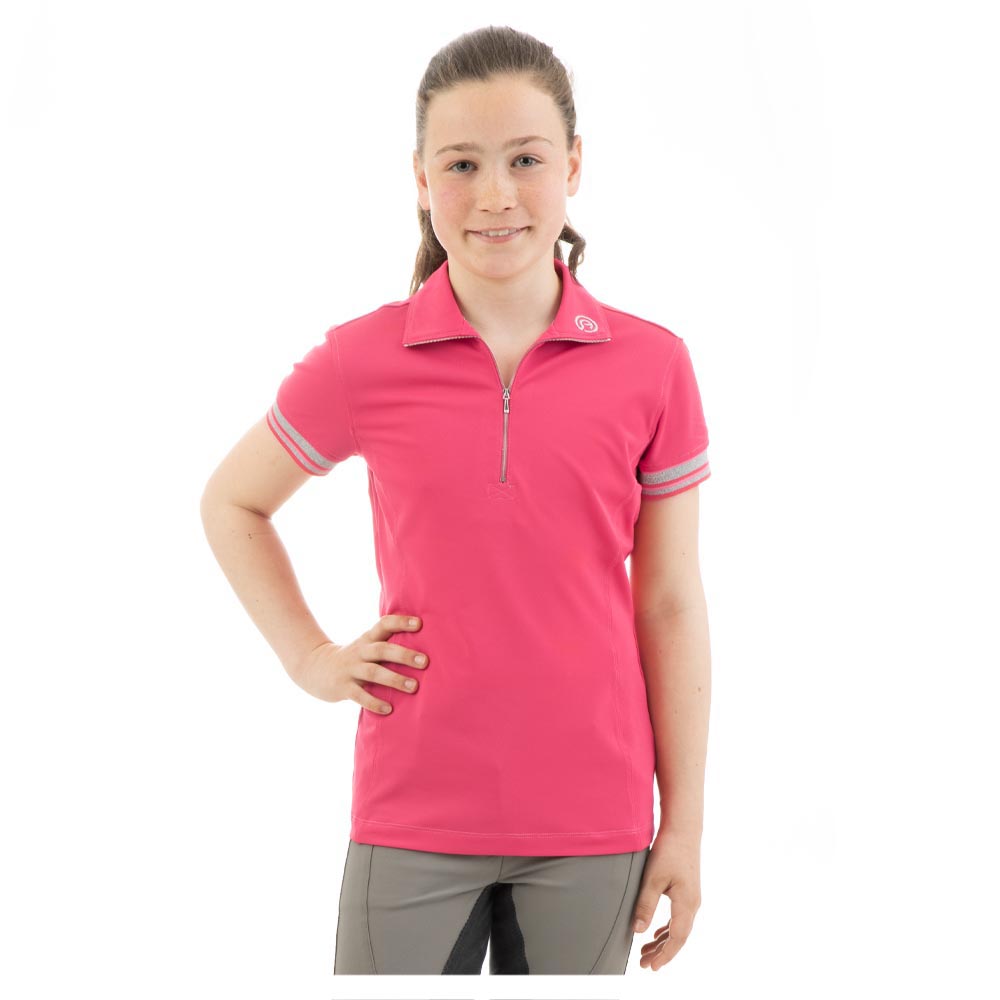 Fuchsia Short-Sleeve Training Polo for Girls – ANKY