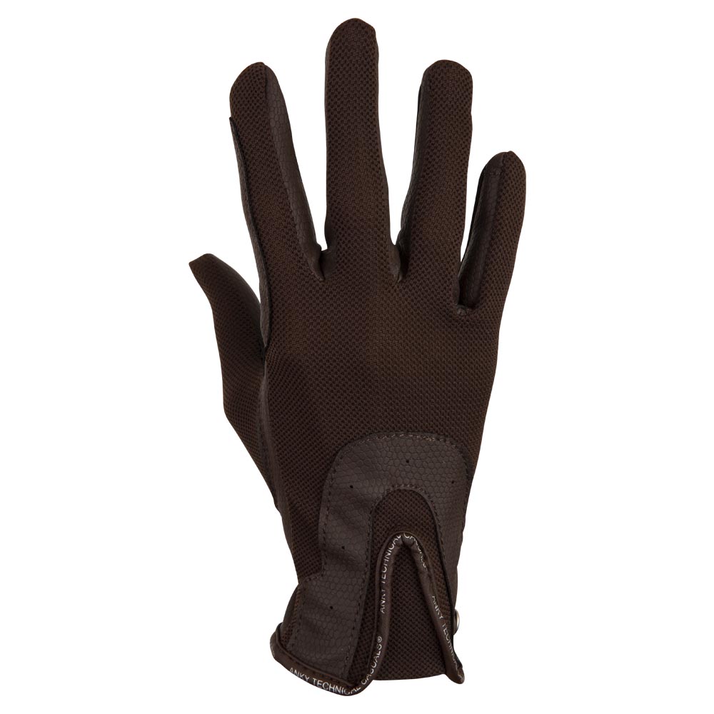 Guantes de verano marrones (tawny brown) para montar a caballo - ANKY