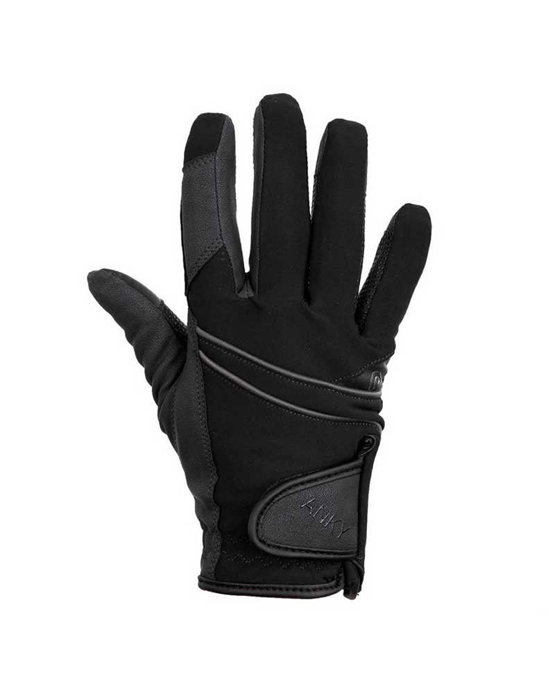 Black Winter Riding Gloves with Grip – ANKY