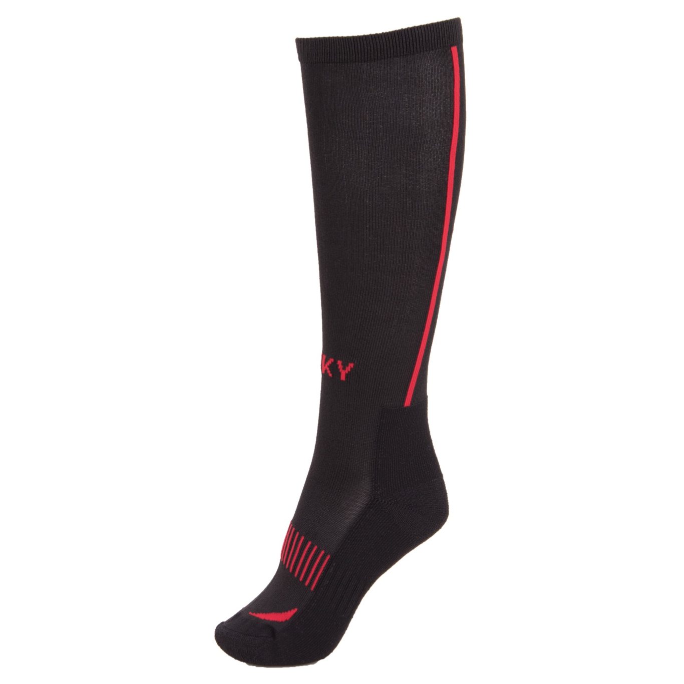 Chaussettes techniques altos noir et rouge - Anky