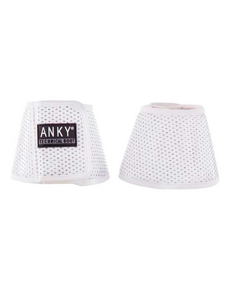 Set of 2 White Overreach Boots with Iridescent Crystal Detailing for Pony by ANKY