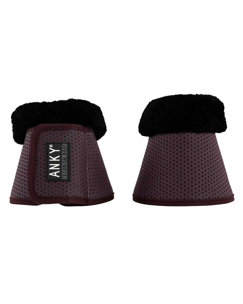 Pack de 2 campanas berenjena (pheasant) con borreguillo negro - Anky