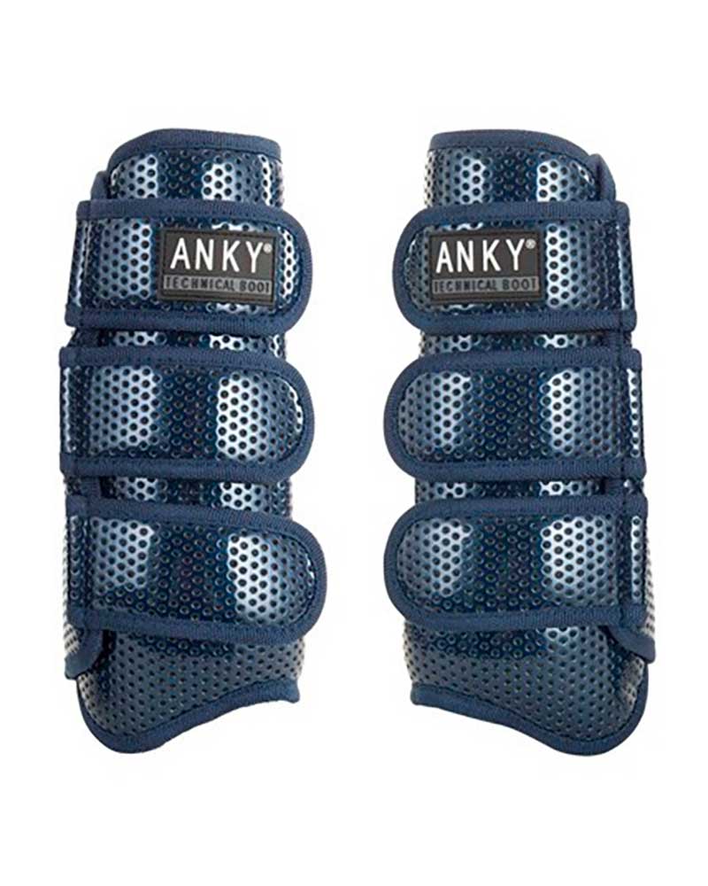 2 Climatrole navy blue patent leather (estate blue) dressage boots by ANKY