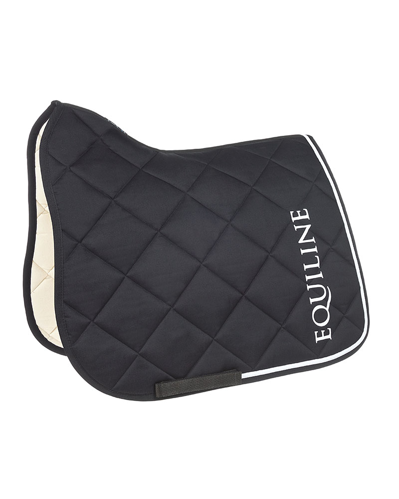Sudadero de doma negro con bordado blanco para caballo (full) - Chirillc - Equiline