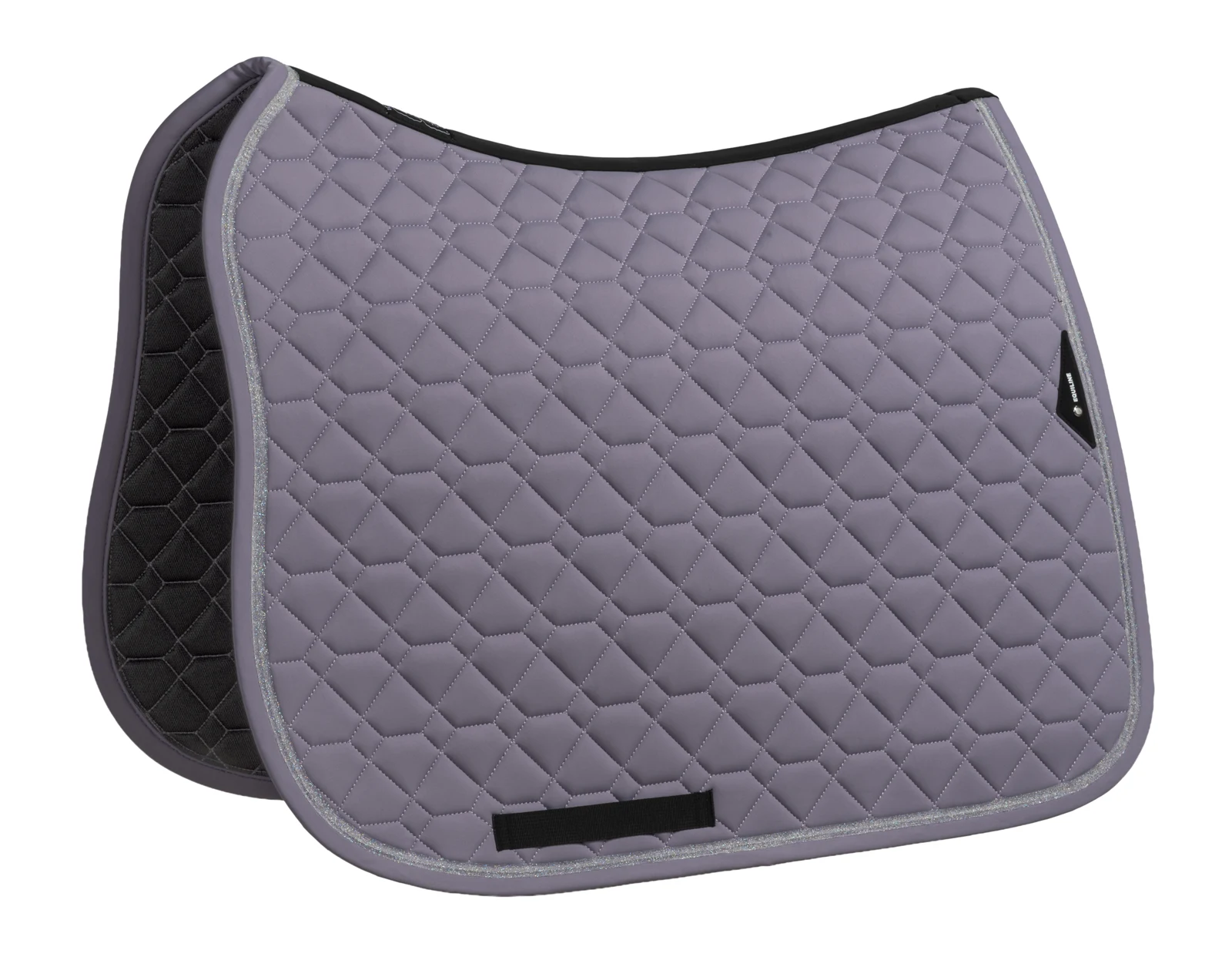 Tech-Diamond dressage saddle pad in mauve for horse - EQGEMMA - Equiline