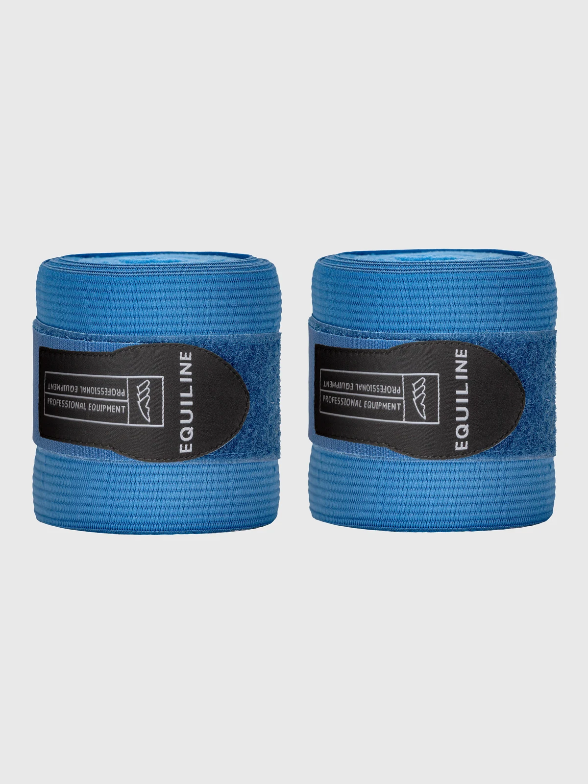 Blue elastic work bandages with fleece for horse - Equiline