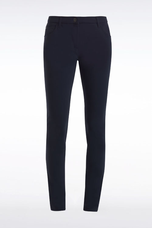 Pantalones pitillos azul marino muy elásticos para mujer - Cavalleria Toscana
