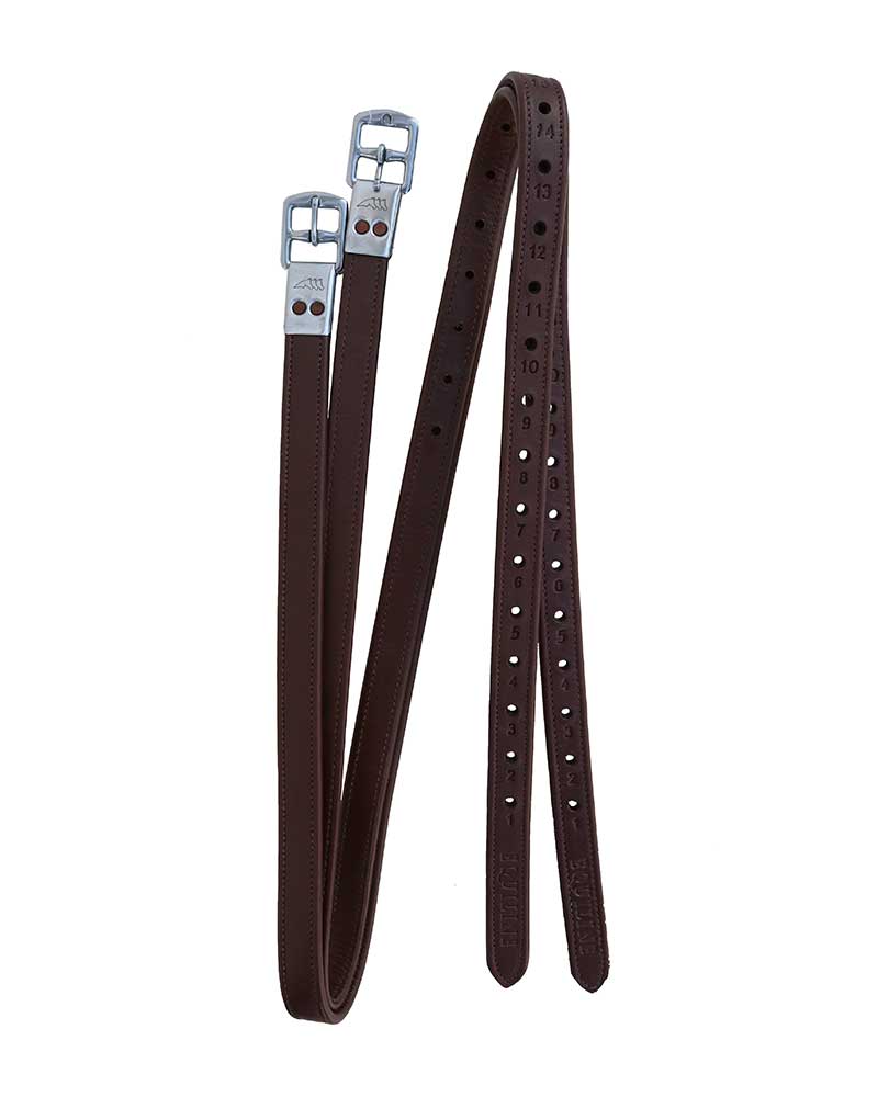 Dark Brown Leather Stirrup Leathers for Horse – Equiline