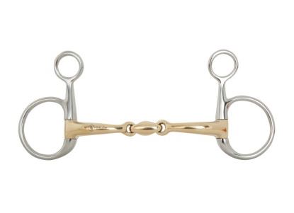 Double-Jointed Bit (Baucher) Soft Contact 12 mm Cheeks 110 mm - BR