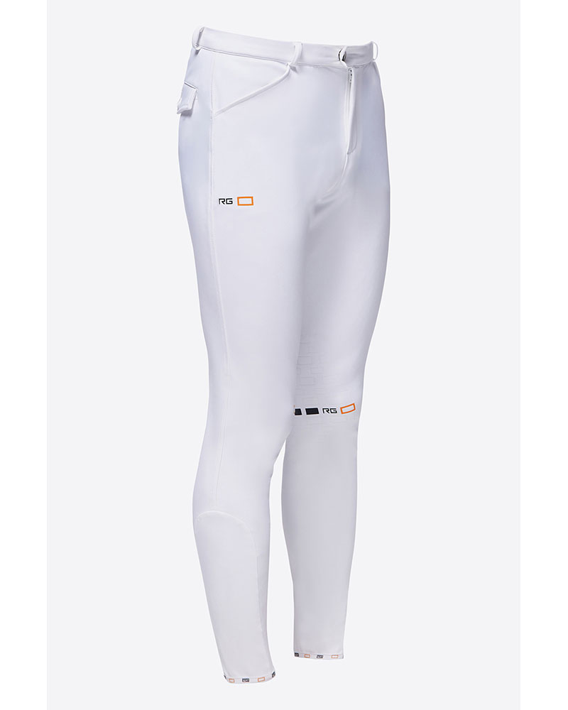 Pantalones de montar a caballo blancos (grip rodilla) para hombre - RG