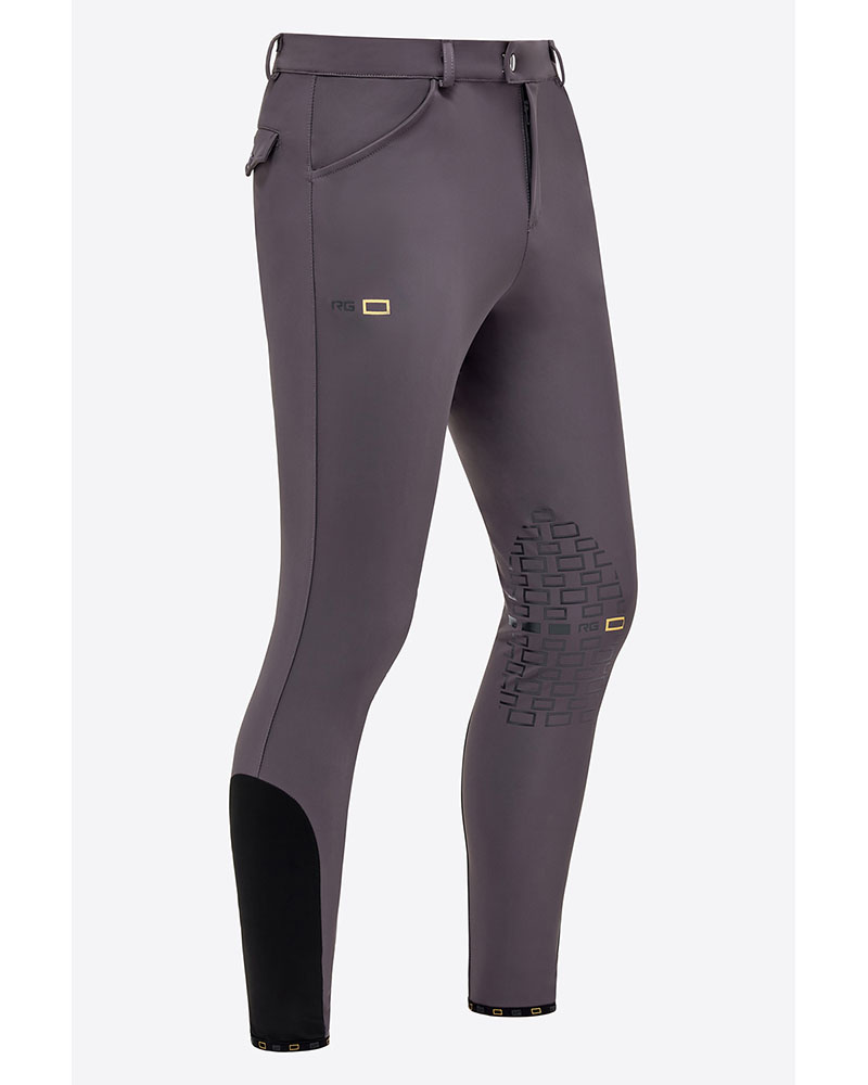 Gray horse riding pants (knee grip) for men - RG
