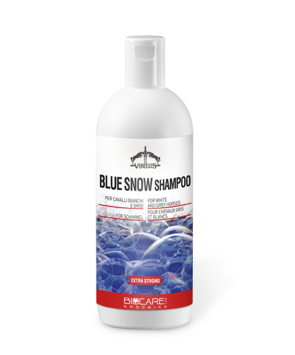 Extra strong shampoo for grey horses "Blue Snow" (500ml) by Veredus