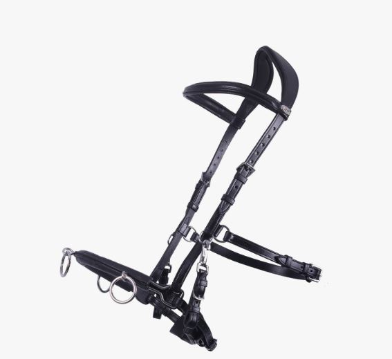 Black cavesson headcollar – QHP