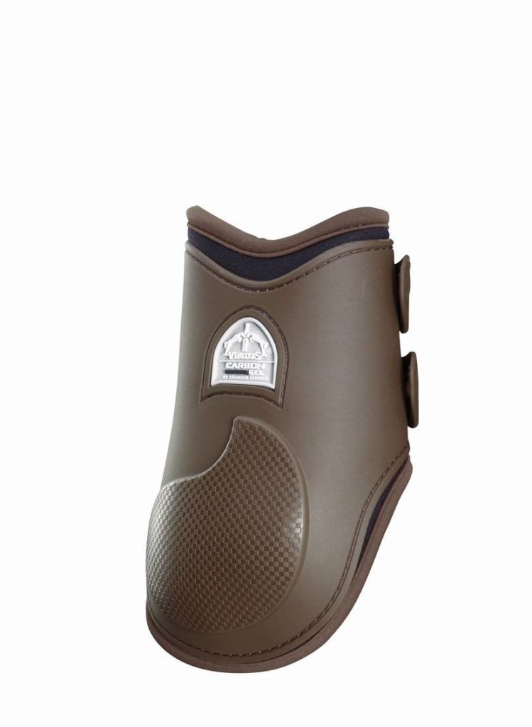 Protections postérieures marron de saut modèle Carbon gel - Veredus