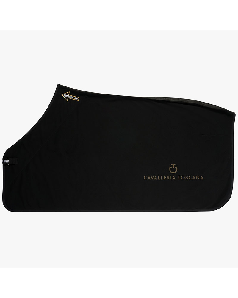 Couverture polaire noir et doré pour cheval Revo - Cavalleria Toscana