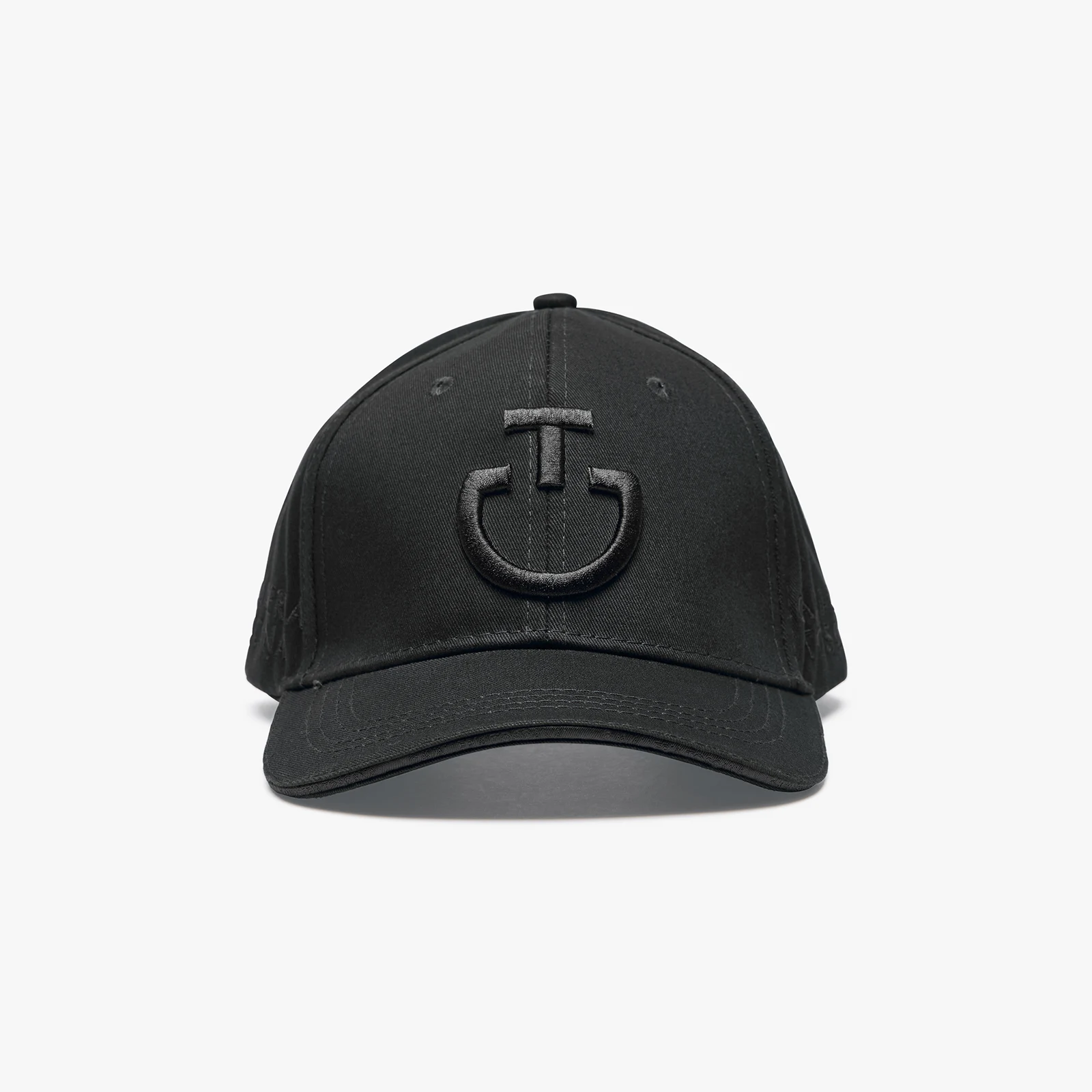 Casquette noir avec logos brodés noir - Cavalleria Toscana