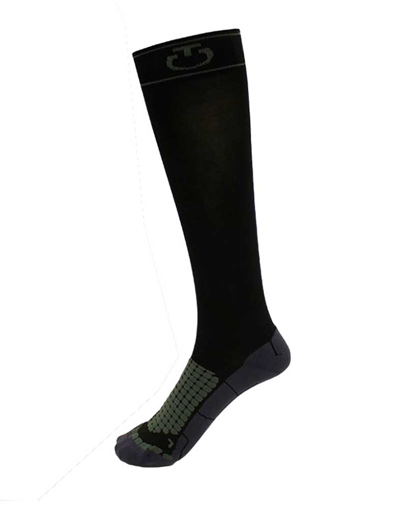 Black technical knee-high socks - Cavalleria Toscana
