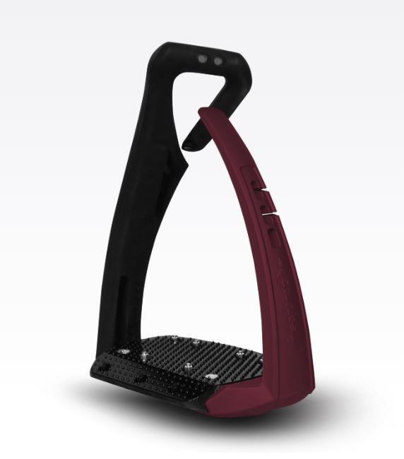 Burgundy stirrups Soft'Up Pro+ model by Freejump