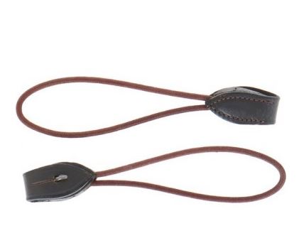 Pair of Brown Leather Pelham Bridges for Horse - Trust