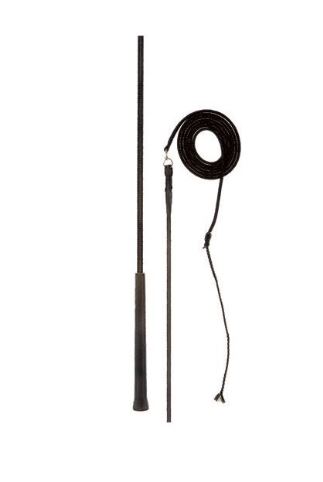 Sangle de longe noir pour cheval - Hispano Hípica