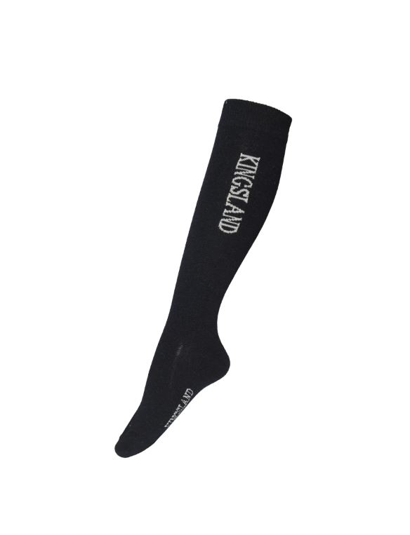 Navy blue wool high socks for winter - KLryder Wool-mix - Kingsland
