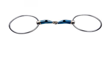 Two-Piece Large Ring (12cm) Single-Jointed Bit for Horse - Sweet Iron - Trust
