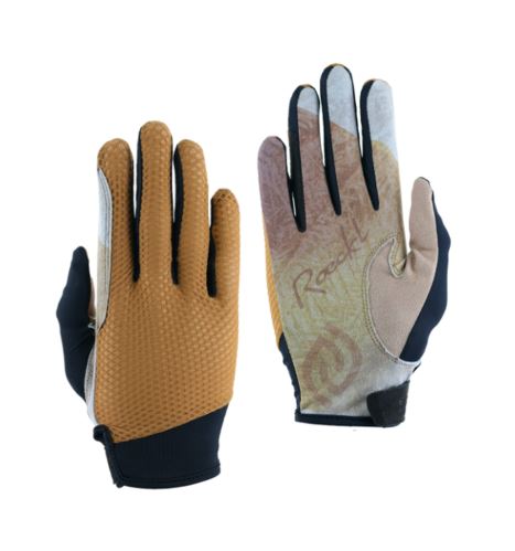 Summer riding gloves brown and black LOKAIER - Roeckl