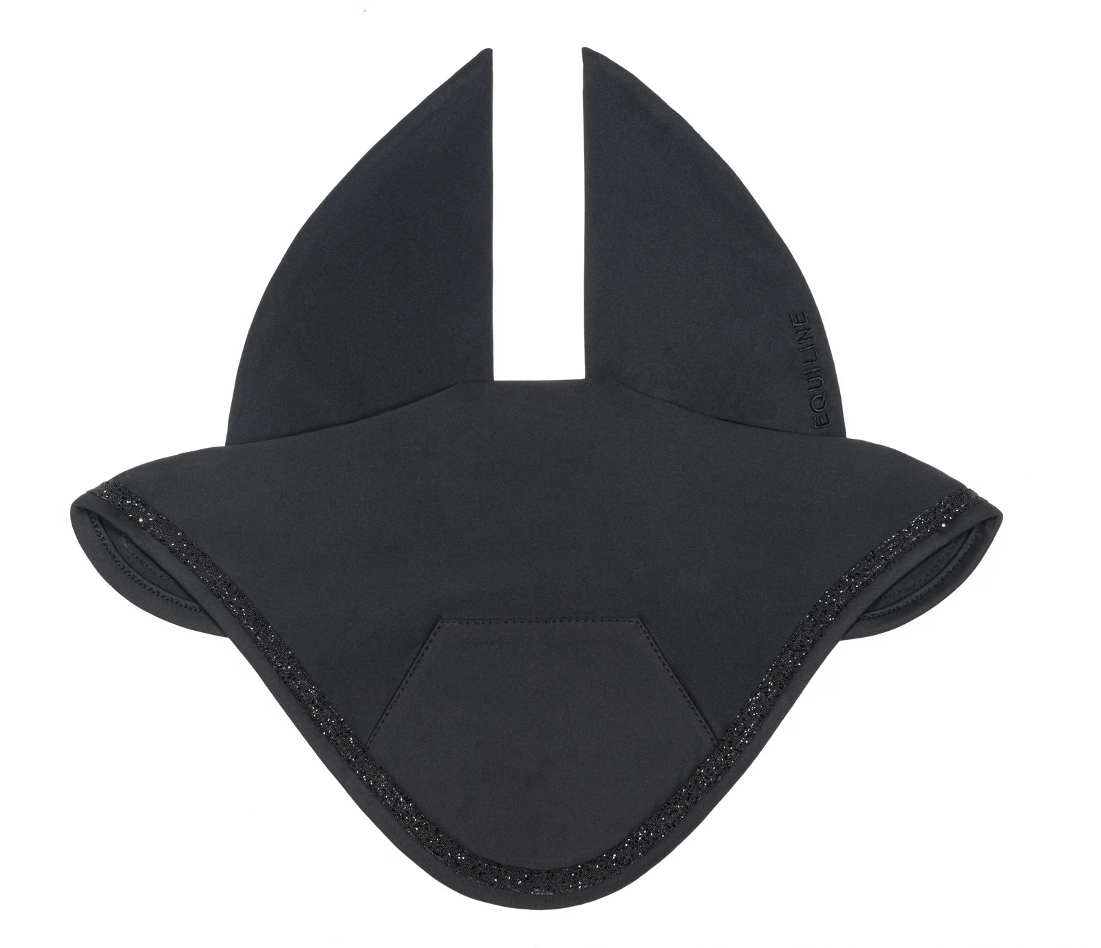 Bonnet noir à strass pour cheval EQGEMMA - Equiline
