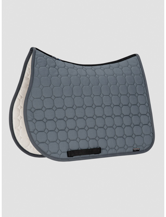 Greyish blue jumping saddle pad for pony - Octagon - Equiline