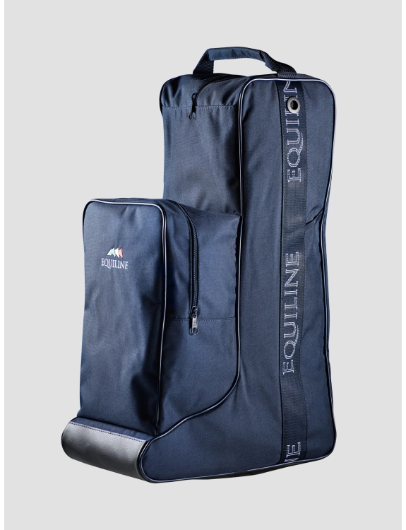 Portabotas azul marino con bolsillo para el casco - Equiline