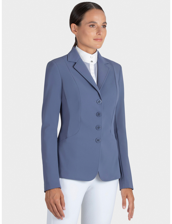Very fine light blue competition jacket for women - Elorne - Equiline
