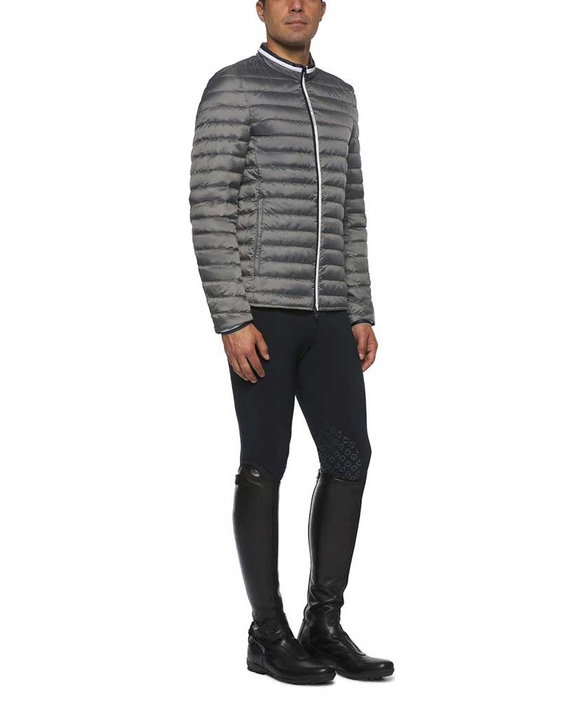Men's Dark Grey Ultra-Light Quilted Jacket – Cavalleria Toscana