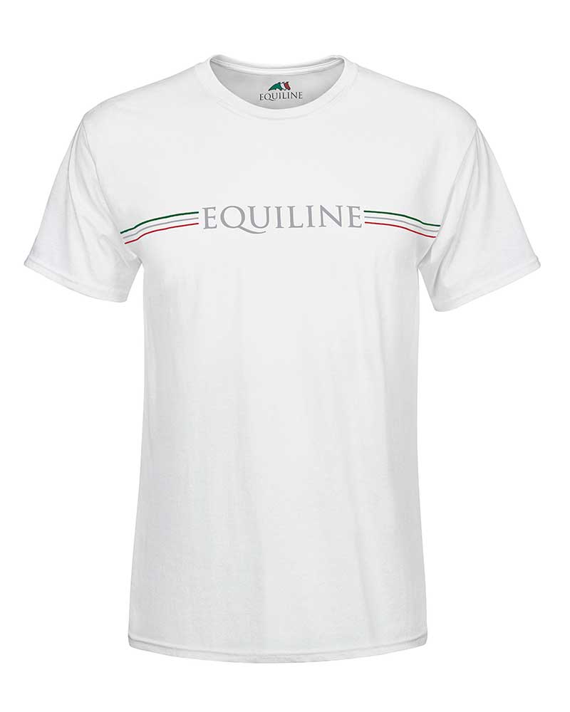T-shirt casual à manches courtes blanc pour homme - Equiline