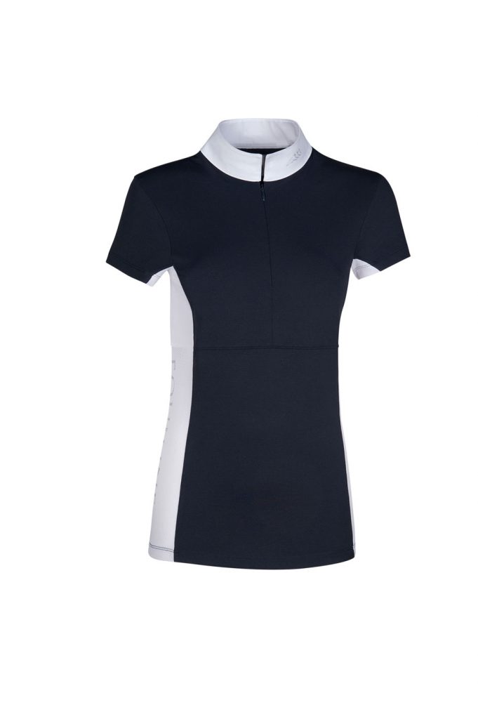 Navy blue competition polo for women – Artic model – Equiline
