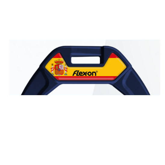 Interchangeable magnet with the flag of Spain for Flex-on safe-on stirrups