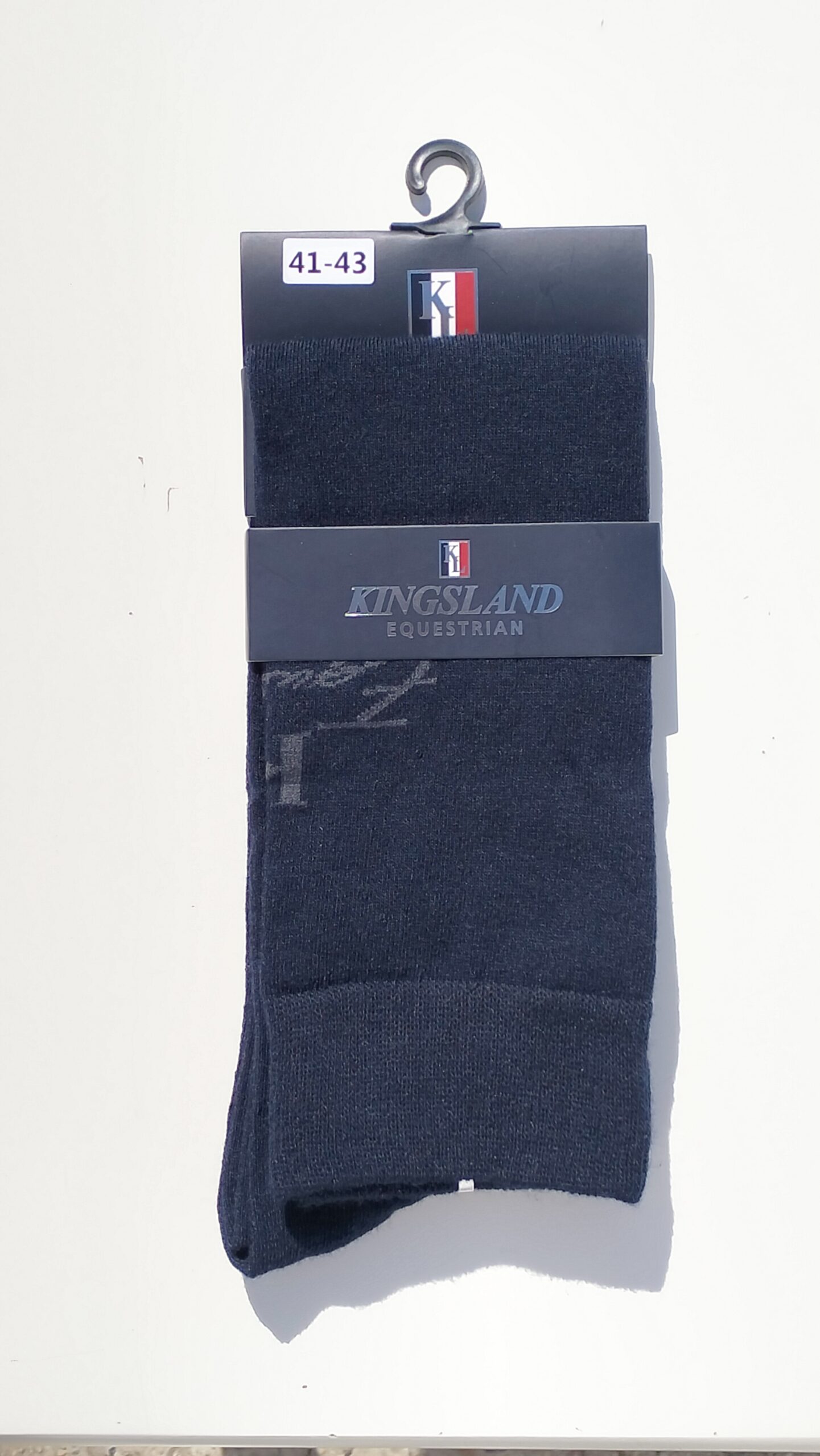 Navy blue high socks with logo - KLtinley - Kingsland