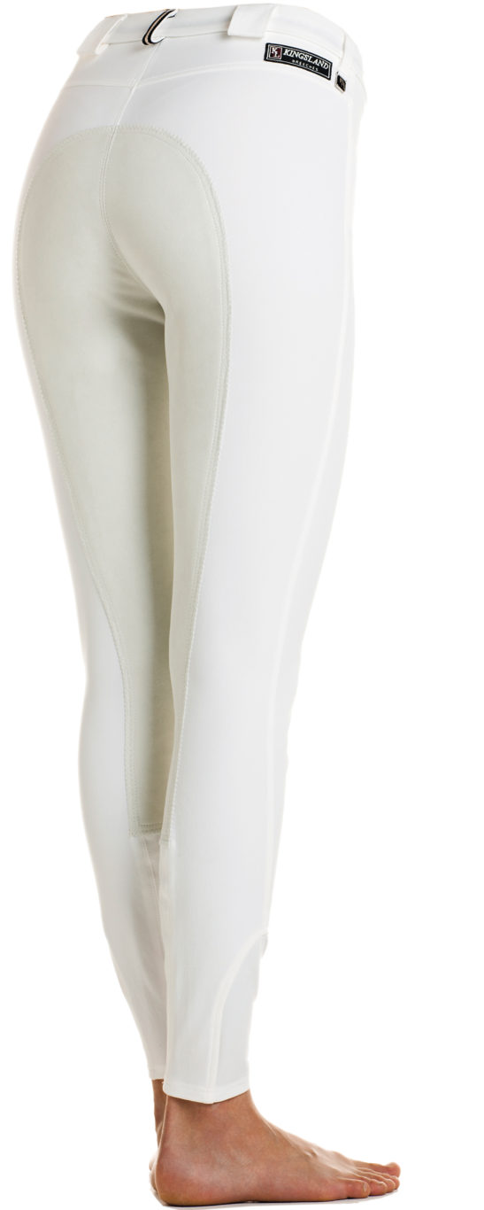 White full seat breeches for woman – Kelly model by Kingsland Classic