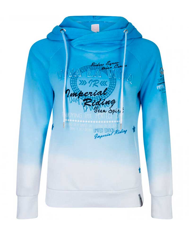 Sweat à capuche bleu clair en dégradé pour fille Parcival - Imperial Riding