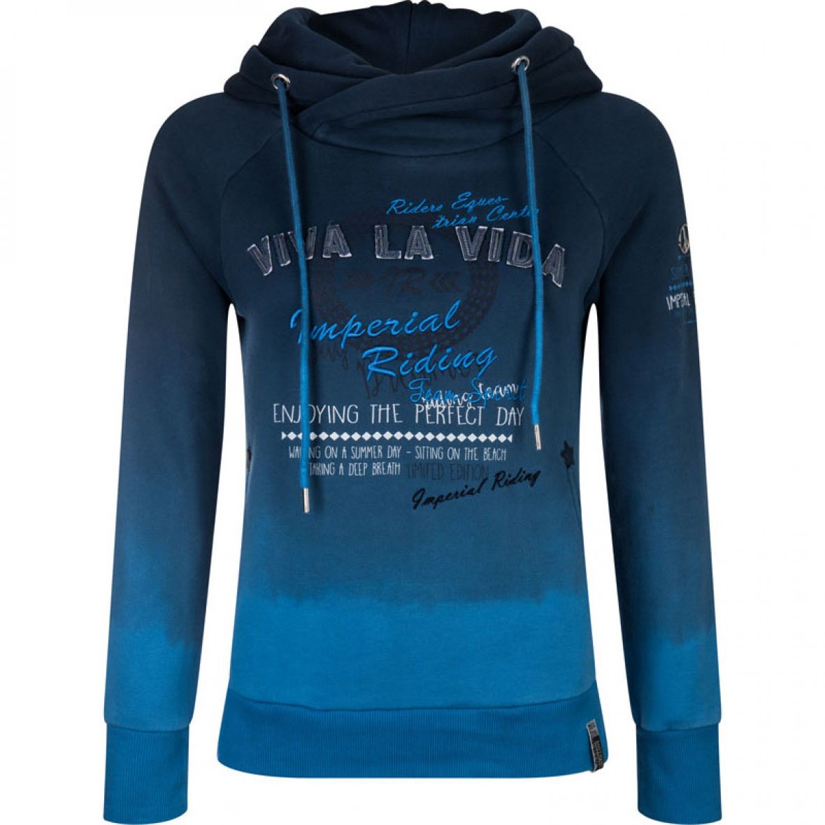 Navy blue gradient hoodie for woman – Parcival – Imperial Riding