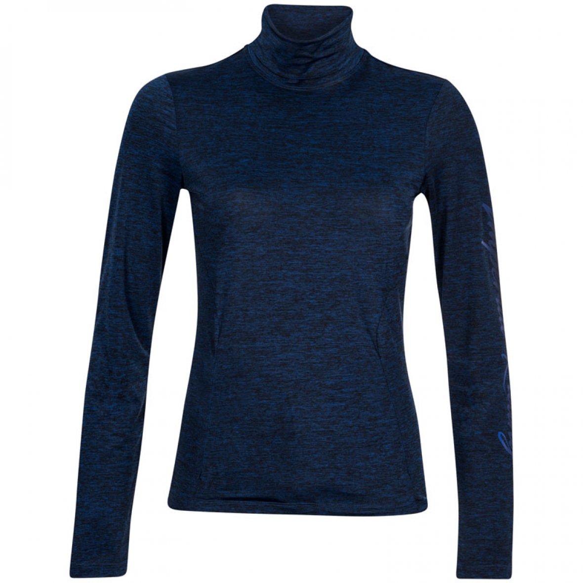 T-shirt en tissu technique bleu marine avec col haut pour femme modèle Risk it - Imperial Riding