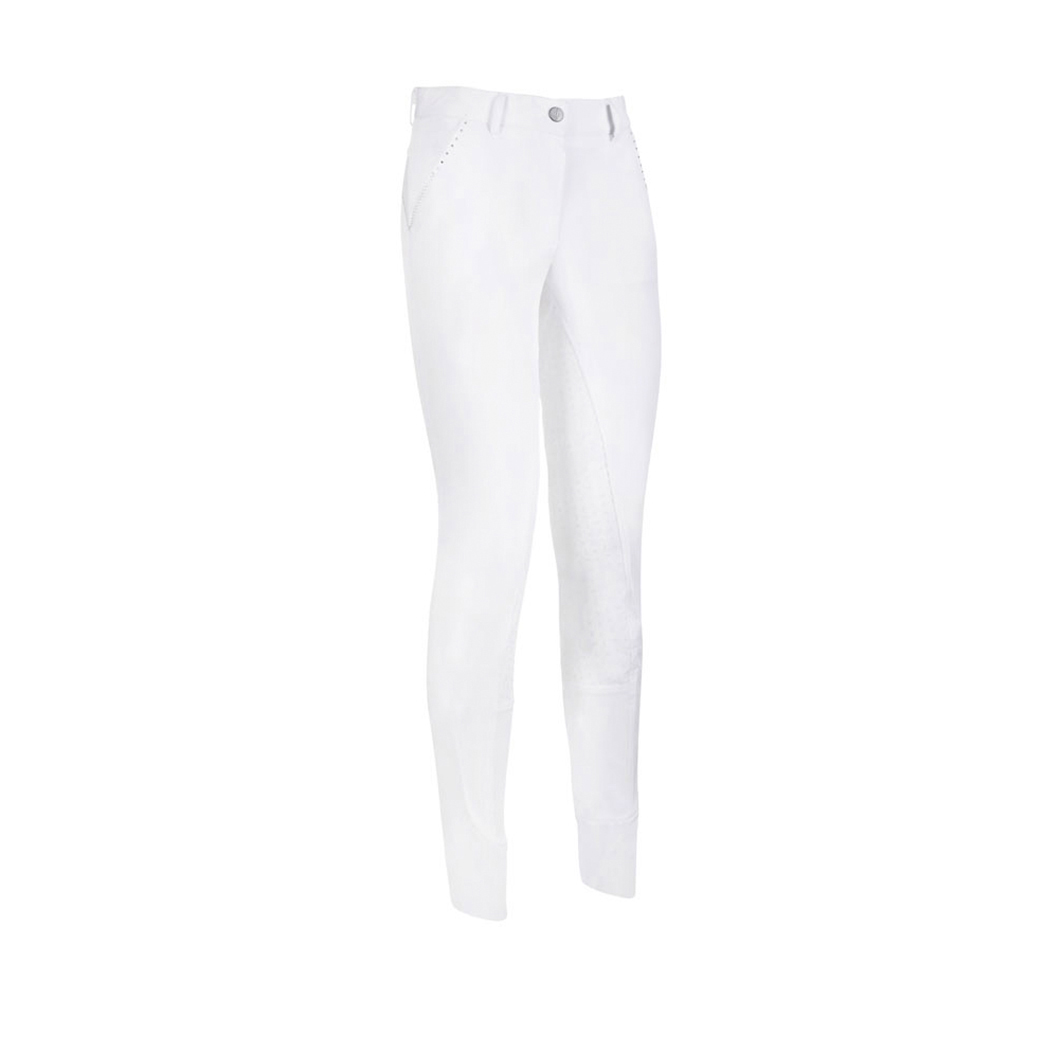 Pantalons blanc avec grip silicone à fond intégral pour femme modèle Isidro - Imperial Riding