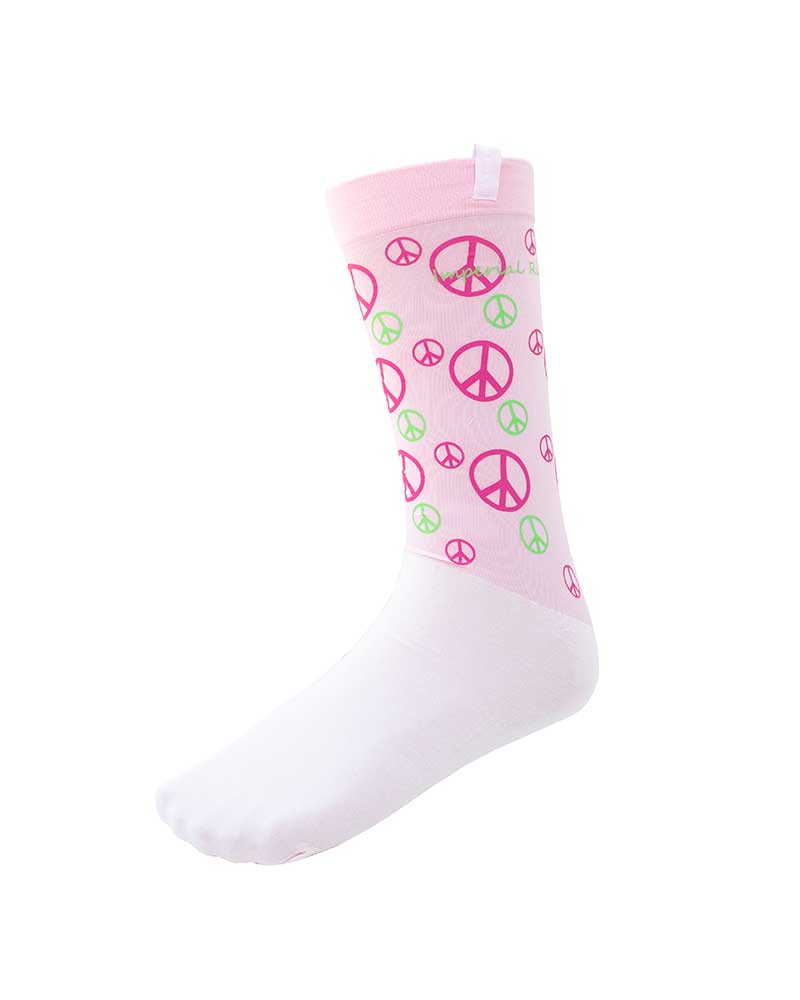 Chaussettes techniques rose avec símbolos de la paz modèle Pele - Imperial Riding