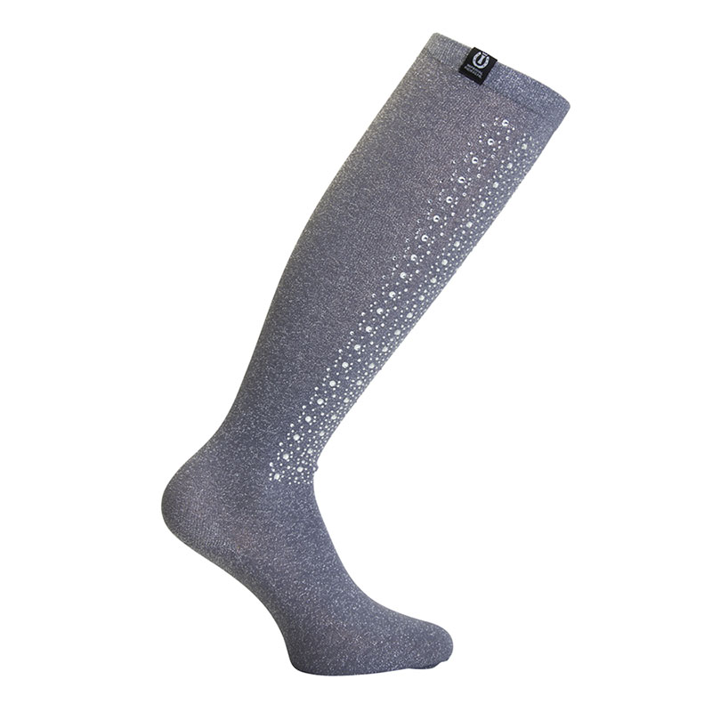 Chaussettes gris avec brillance argenté et strass modèle Daylight - Imperial Riding