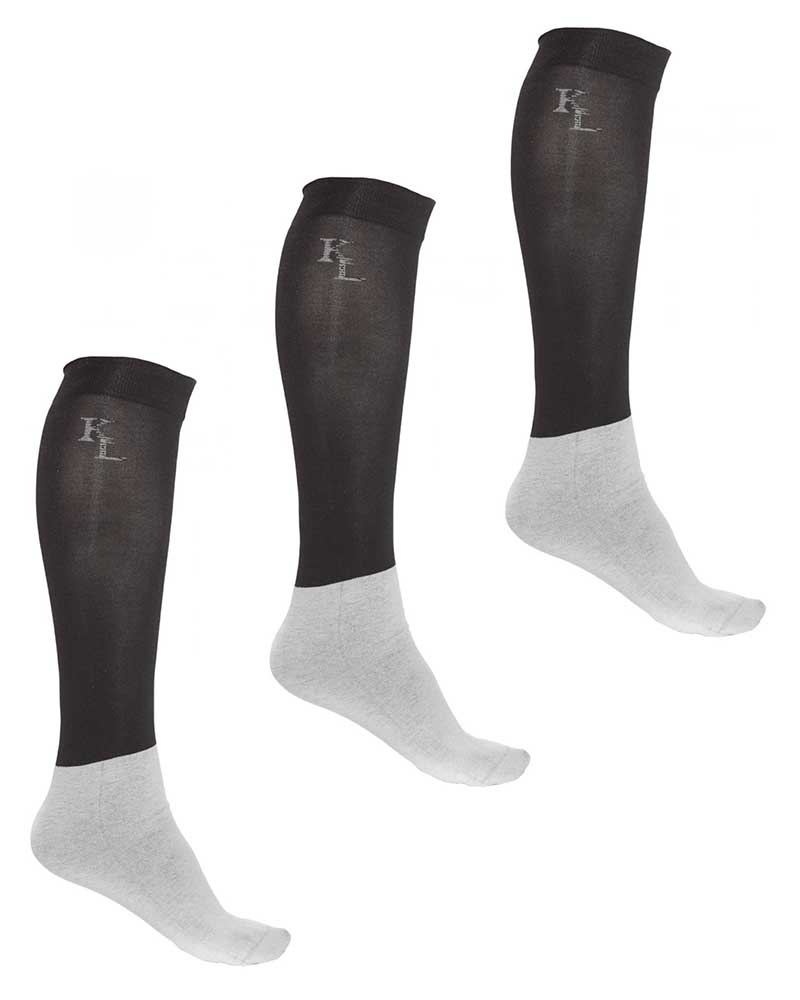 Pack of 3 Pairs of Thin Black Competition Socks – Kingsland Classic