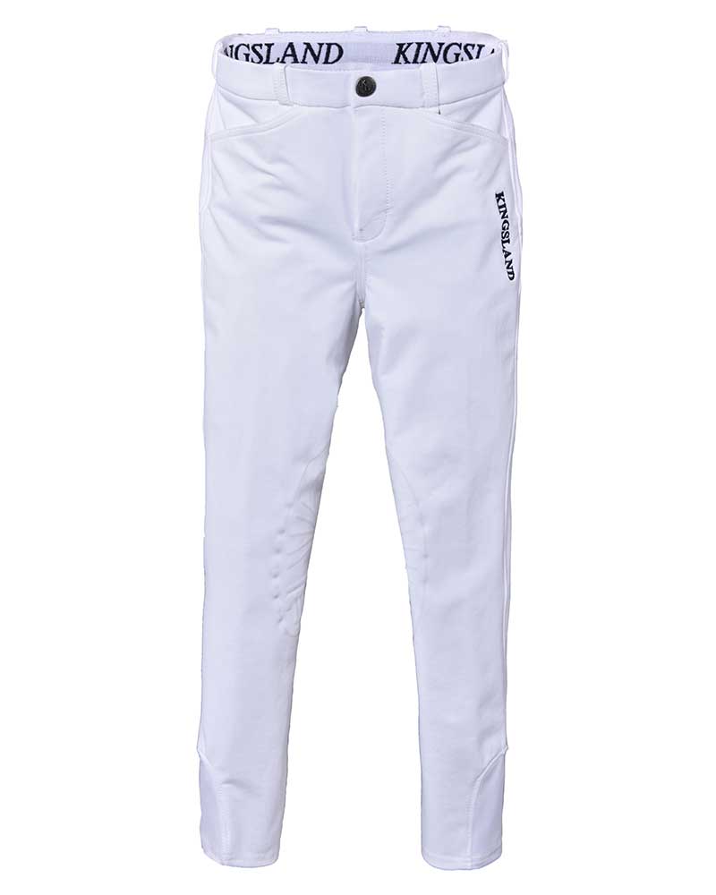 White Competition Pants (Knee Grip) Junior Unisex – Ken – Kingsland Classic