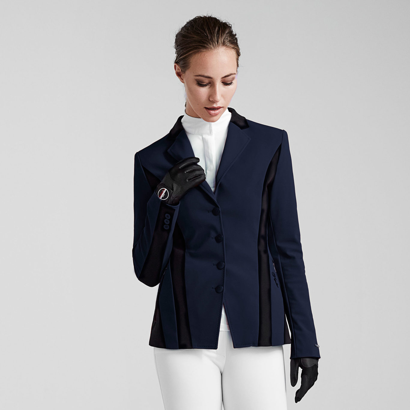 Veste de compétition gris foncé et noir pour femme - Sila - Kingsland Classic Master
