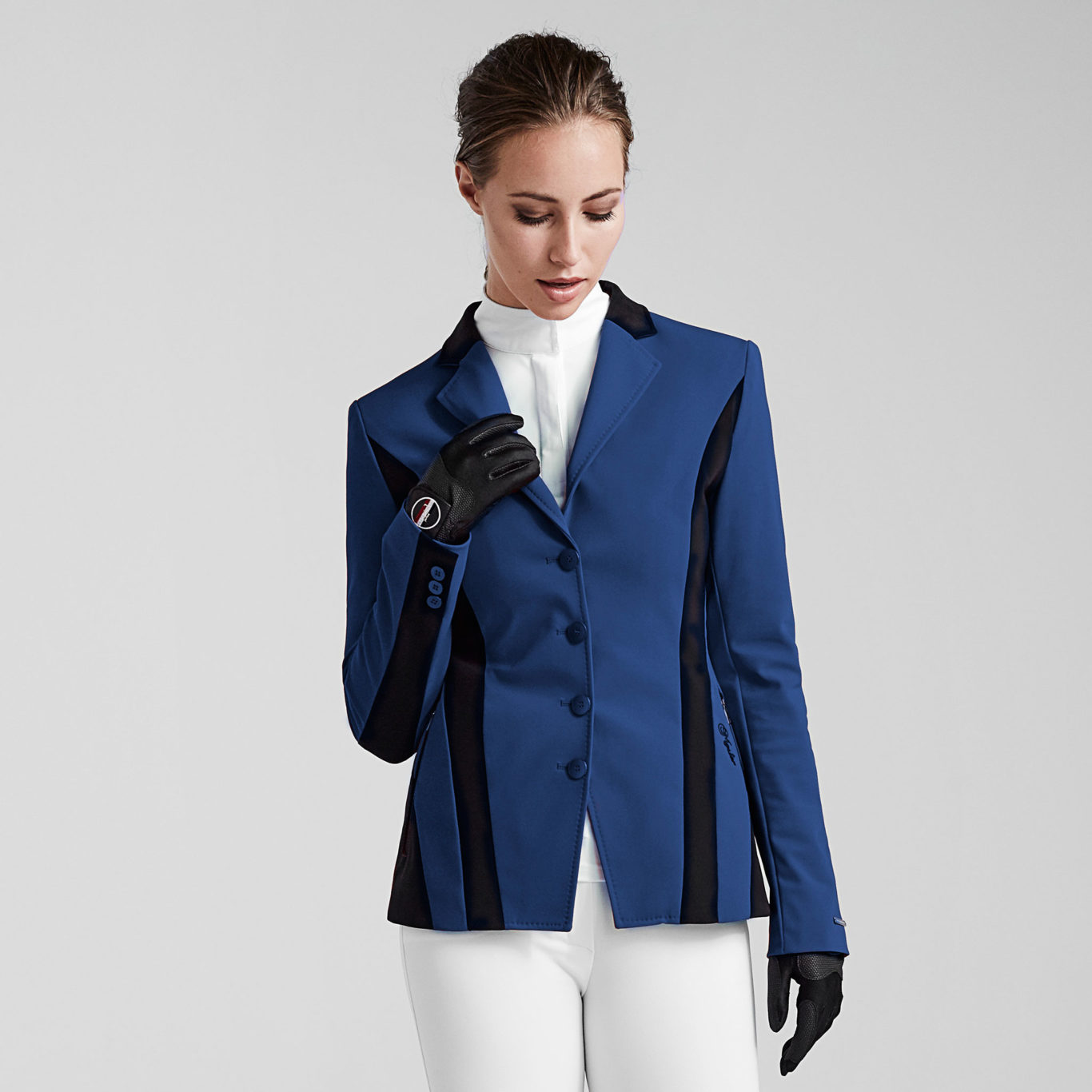 Veste de compétition bleue eléctrica et noire pour femme - Sila - Kingsland Classic Master