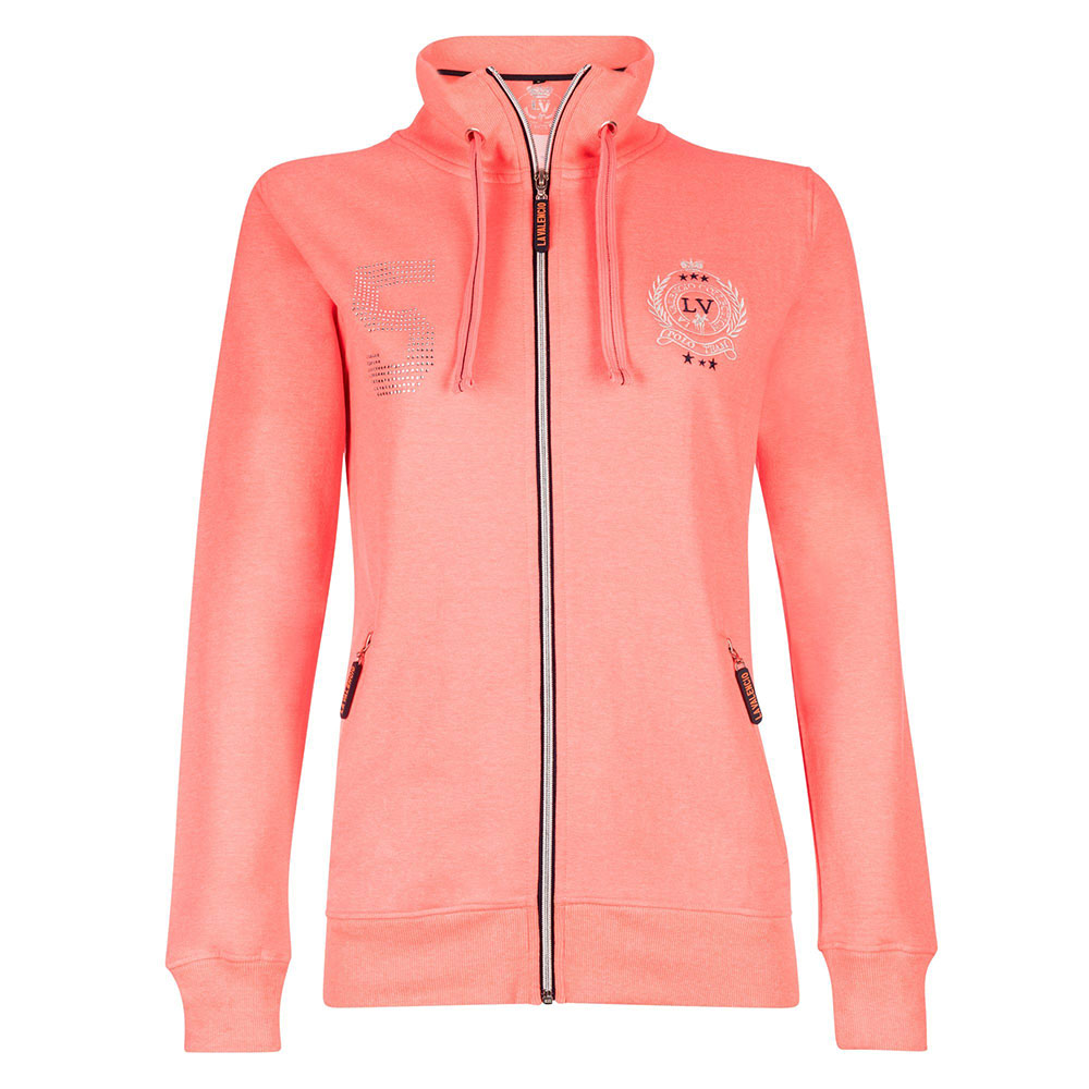 Sweat zippé orange intenso pour femme Heidy - La Valencio